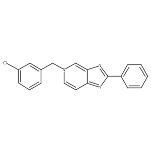 5-[(3-Chlorophenyl)methyl]-2-phenyl-imidazo[4,5-c]pyridine Structure