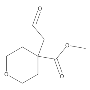 methyl 4-(2-oxoethyl)tetrahydro-2H-pyran-4-carboxylate Structure