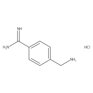 4-(Aminomethyl)benzamidine hydrochloride结构式