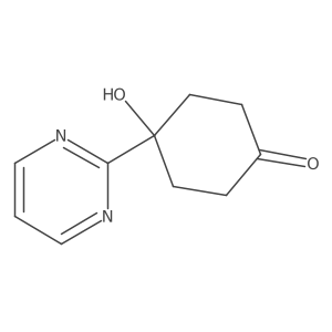 4-Hydroxy-4-pyrimidin-2-yl-cyclohexanone结构式