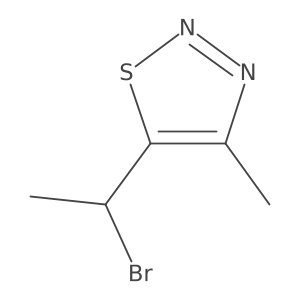 5-(1-Bromoethyl)-4-methyl-1,2,3-thiadiazole结构式