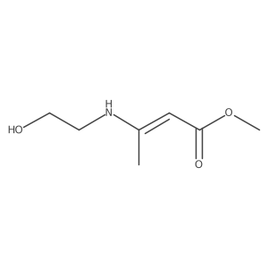 3-(2-Hydroxyethylamino)-but-2-enoic acid methyl ester Structure