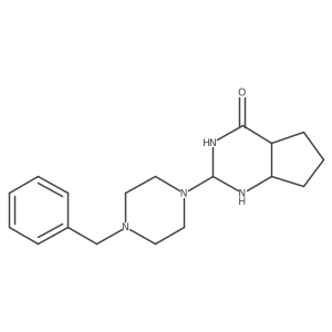 2-(4-Benzylpiperazin-1-yl)-1,2,3,4a,5,6,7,7a-octahydrocyclopenta[d]pyrimidin-4-one结构式