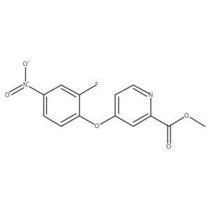 4-(2-Fluoro-4-nitrophenoxy)pyridine-2-carboxylic acid methyl ester结构式