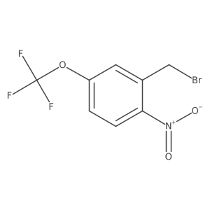 Benzene, 2-(bromomethyl)-1-nitro-4-(trifluoromethoxy)- Structure