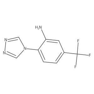2-(4H-1,2,4-triazol-4-yl)-5-(trifluoromethyl)Benzenamine结构式
