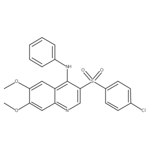3-((4-chlorophenyl)sulfonyl)-6,7-dimethoxy-N-phenylquinolin-4-amine结构式