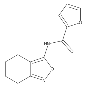 N-(4,5,6,7-tetrahydrobenzo[c]isoxazol-3-yl)furan-2-carboxamide结构式