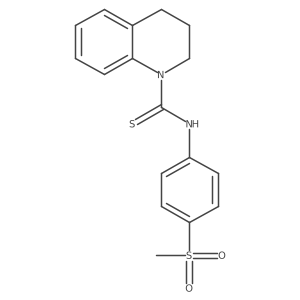 N-(4-(methylsulfonyl)phenyl)-3,4-dihydroquinoline-1(2H)-carbothioamide结构式