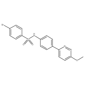 4-bromo-N-[4-(6-methoxypyridazin-3-yl)phenyl]benzene-1-sulfonamide结构式