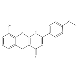 9-hydroxy-2-(4-methoxyphenyl)-3H,4H,5H-chromeno[2,3-d]pyrimidine-4-thione结构式