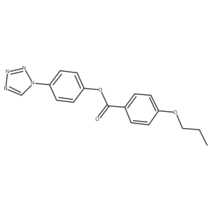 4-(1H-tetrazol-1-yl)phenyl 4-propoxybenzoate Structure