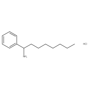 1-Phenyloctan-1-amine hydrochloride结构式