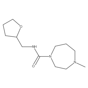 4-methyl-N-((tetrahydrofuran-2-yl)methyl)-1,4-diazepane-1-carboxamide结构式