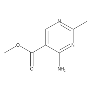 Methyl 4-amino-2-methylpyrimidine-5-carboxylate Structure