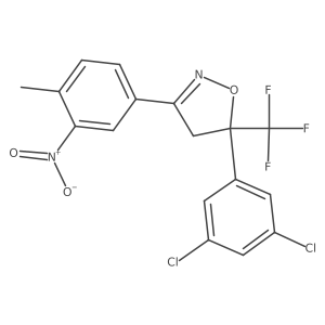 5-(5-(3,5-Dichlorophenyl)-4,5-dihydro-5-trifluoromethyl-3-isoxazolyl)-2-methylnitrobenzene Structure