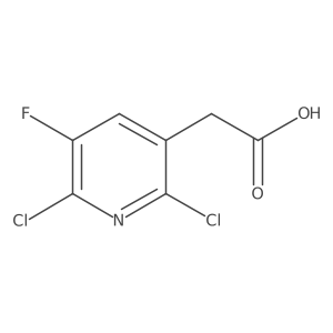 2-(2,6-Dichloro-5-fluoropyridin-3-yl)acetic acid Structure