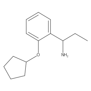 1-(2-Cyclopentyloxyphenyl)propylamine结构式