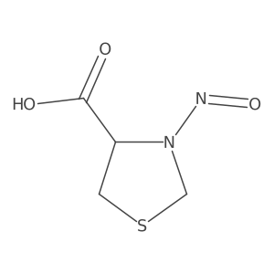(4S)-3-Nitroso-1,3-thiazolidine-4-carboxylic acid结构式