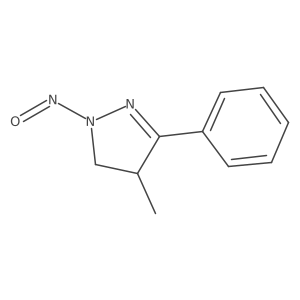 4,5-Dihydro-4-methyl-1-nitroso-3-phenyl-1H-pyrazole结构式