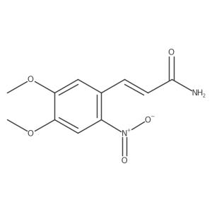 3-(4,5-Dimethoxy-2-nitrophenyl)-2-propenamide Structure