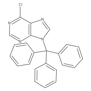 6-Chloro-9-trityl-9h-purine Structure