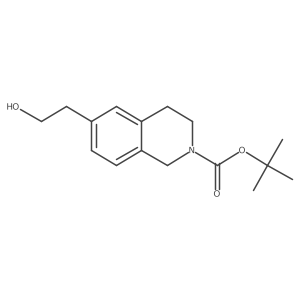 tert-butyl 6-(2-hydroxyethyl)-3,4-dihydroisoquinoline-2(1H)-carboxylate结构式