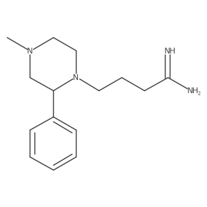 4-Methyl-2-phenyl-1-piperazinebutanimidamide Structure