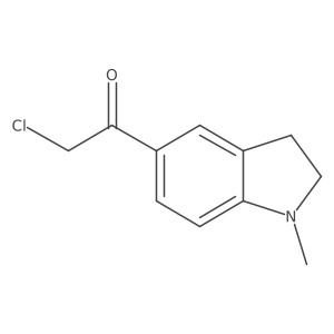 2-chloro-1-(1-methyl-2,3-dihydro-1H-indol-5-yl)ethan-1-one结构式
