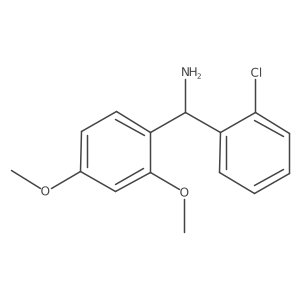(2-Chlorophenyl)(2,4-dimethoxyphenyl)methanamine Structure