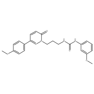 1-(3-methoxyphenyl)-3-(3-(3-(4-methoxyphenyl)-6-oxopyridazin-1(6H)-yl)propyl)urea结构式