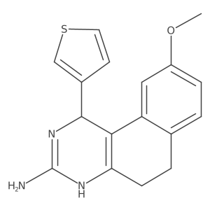 1,4,5,6-Tetrahydro-9-methoxy-1-(3-thienyl)benzo[f]quinazolin-3-amine Structure