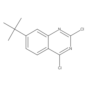 7-Tert-butyl-2,4-dichloroquinazoline结构式