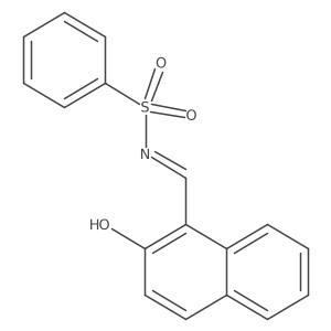 N-(2-Hydroxy-naphthalen-1-ylmethylene)-benzenesulfonamide结构式