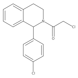 2-Chloro-1-[1-(4-chlorophenyl)-3,4-dihydro-2(1H)-isoquinolinyl]ethanone Structure