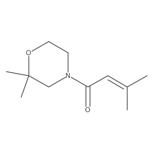 1-(2,2-Dimethylmorpholino)-3-methylbut-2-en-1-one Structure