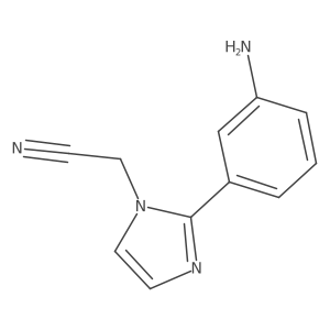 2-[2-(3-aminophenyl)-1H-imidazol-1-yl]acetonitrile结构式