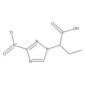 2-(3-nitro-1H-1,2,4-triazol-1-yl)butanoic acid结构式