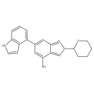 6-(1H-Indol-4-yl)-2-(tetrahydro-2H-pyran-2-yl)-2H-indazol-4-amine Structure