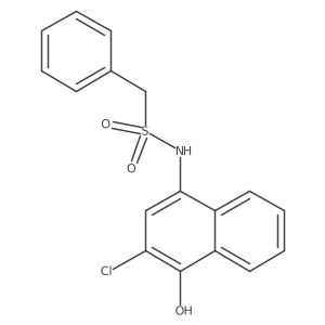 N-(3-Chloro-4-hydroxy-1-naphthalenyl)benzenemethanesulfonamide Structure