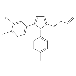 2-(allylthio)-5-(3,4-dichlorophenyl)-1-(p-tolyl)-1H-imidazole Structure