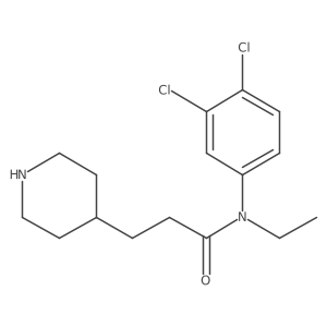 n-(3,4-Dichloro-phenyl)-n-ethyl-3-piperidin-4-yl-propionamide结构式