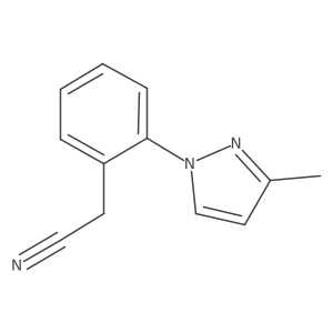 [2-(3-Methyl-pyrazol-1-yl)-phenyl]acetonitrile结构式