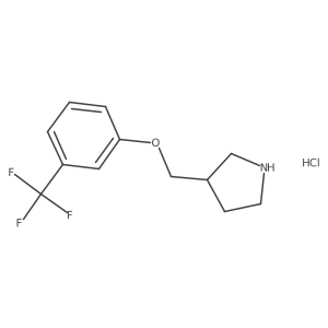 3-{[3-(Trifluoromethyl)phenoxy]methyl}pyrrolidine hydrochloride结构式