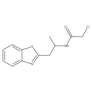 N-[1-(1,3-benzothiazol-2-yl)propan-2-yl]-2-chloroacetamide结构式