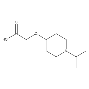 2-{[1-(Propan-2-yl)piperidin-4-yl]oxy}acetic acid结构式