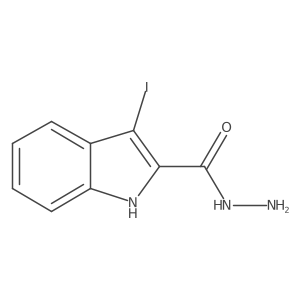3-iodo-1H-indole-2-carbohydrazide结构式