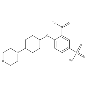 4-[[Trans-4-(4-morpholinyl)cyclohexyl]oxy]-3-nitrobenzenesulfonamide结构式