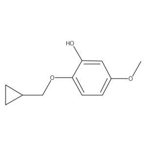 2-(Cyclopropylmethoxy)-5-methoxyphenol结构式