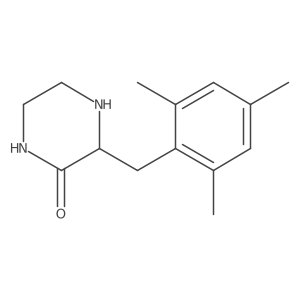 3-(2,4,6-Trimethyl-benzyl)-piperazin-2-one Structure